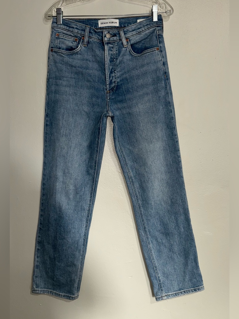 Aritzia Denim Forum The Arlo High Rise Straight Jeans Sz 28
